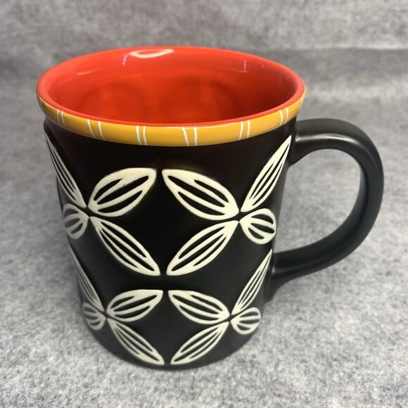 Starbucks Hawaiian Tiki 2008 Coffee Cup New Bone China Black Red Island - Picture 3 of 8